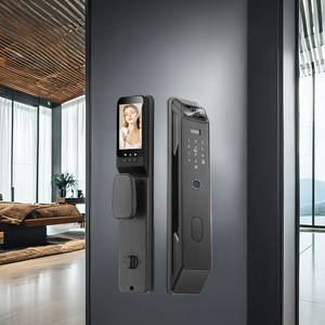 Tuya Smart Aluminum Door <strong>Lock</strong> with 3D Facial Recognition Fingerprint &amp; Password WiFi Camera Automatic Intelligent <strong>Key</strong> Card <strong>Entry</strong>