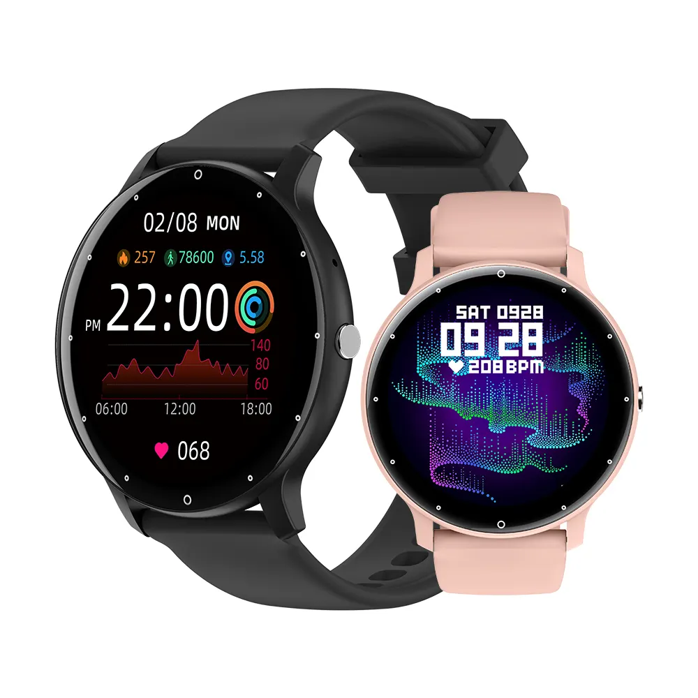 खेल स्मार्ट घड़ी Zl02 रक्त दबाव Ip67 Smartwatch संदेश धक्का के लिए अनुस्मारक आईओएस एंड्रॉयड कलाई घड़ी