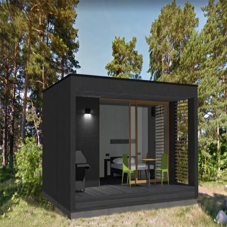 Container garden house steel structure cabin customized house design