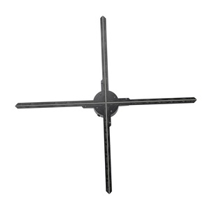 Project Design Colored Blades Wallstickers Z3 Fun Technology Price Display <strong>Image</strong> 3d Hologram Fan With Speaker - Product Image 1