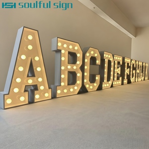 Giá nhà máy 0-9 số A-Z chữ cái biển hiệu chữ marquee 3ft 4ft tùy chỉnh chữ Marry Me Love cho trang trí đám cưới hoạt động biển hiệu LED - Product Image 3