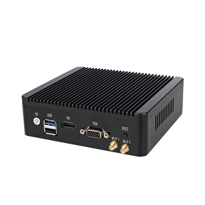 Mini ordenador con 4 puertos LAN, Barebone nuc Intel j1900 SSD Win7/8/10 Linux Ubuntu, logotipo personalizado en BIOS sin ventilador - Product Image 2