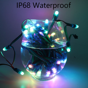 50 pezzi luce LED Pixel stringa DC 5V WS2811 IC RGB indipendente indirizzabile perforato 12mm modulo bagliore in uscita lampada digitale - Product Image 4