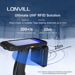 OEM NFC 2D <strong>QR</strong> <strong>Code</strong> <strong>Scanner</strong> Industrial Rugged PDAs <strong>Android</strong> Data Collector With Long Range UHF RFID Reader - Product Image 2