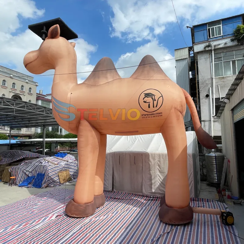 Gigante 9.5m cammello mascotte decorazione mascotte gonfiabile per la cerimonia di laurea