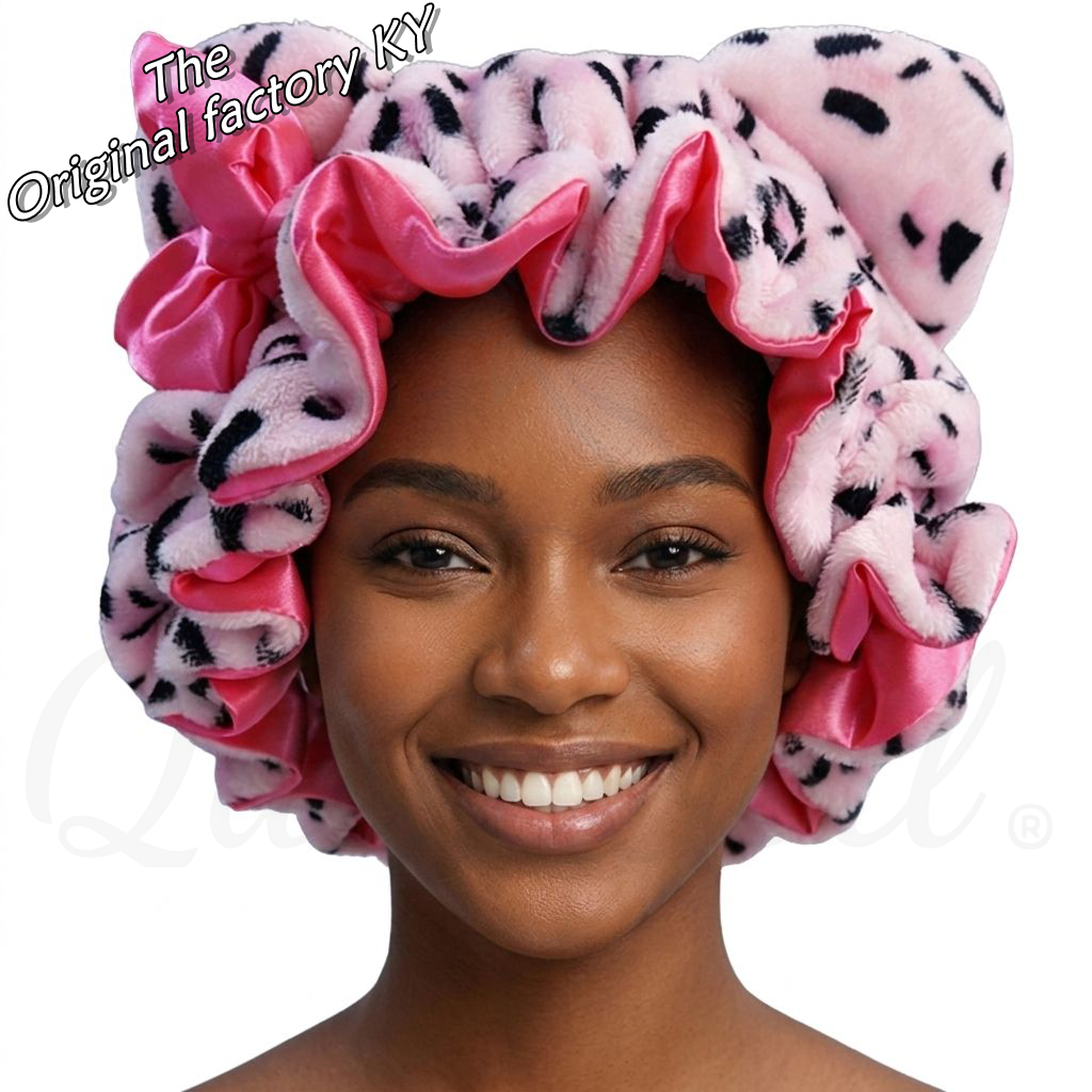 Leopardo rosa+satén rosa