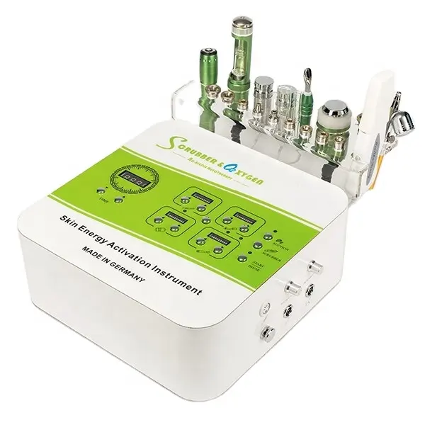 美容院クリニックのためのプロの酸素ジェットピール超音波スキンピーリングフェイシャルディープクリーニングファラディックフェイシャルマシン