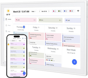 Lịch Kỹ thuật số với tùy chọn treo tường HD màn hình cảm ứng lịch trình gia đình Wi-Fi SYN lập kế hoạch lịch kỹ thuật số - Product Image 1