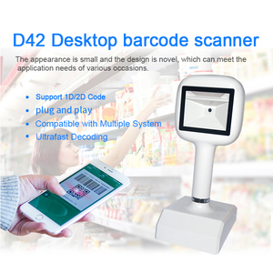 EDOO D42 Supermarket USB <strong>Qr</strong> <strong>Code</strong> Scanner Reader Omnidirectional Desktop1d 2d Barcode Scanner - Product Image 2