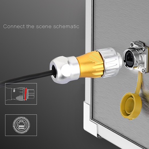 Cnlinko CE/CCC phê duyệt kim loại thông tư Ethernet <span class=keywords><strong>RJ45</strong></span> Kết nối công nghiệp ngoài trời không thấm nước <span class=keywords><strong>RJ45</strong></span> Nữ kết nối - Product Image 6