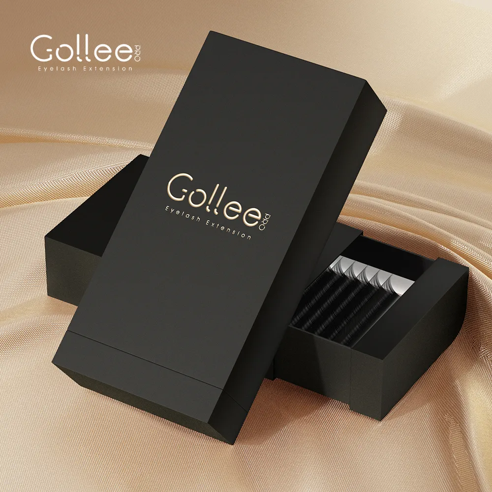 Gollee بالجملة مخصص لوازم تسمية خاصة بائع العين لاش قسط عينات منتجات رمش تمديد