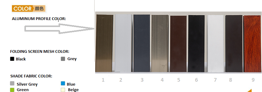 DIY Screen System wire mesh foldable screen aluminium pleated mosquito door