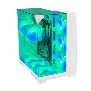 Pcooling Настольный игровой чехол для ПК с полным корпусом для компьютера Atx / M-Atx / Mini-Itx под заказ закаленное стекло черный цвет чехол для ПК - Product Image 1