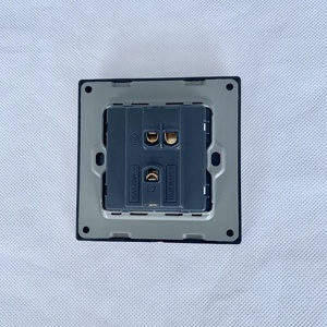 黑色铝合金单控制触摸面板按钮聪明的现代电动墙壁开关家 - Product Image 6