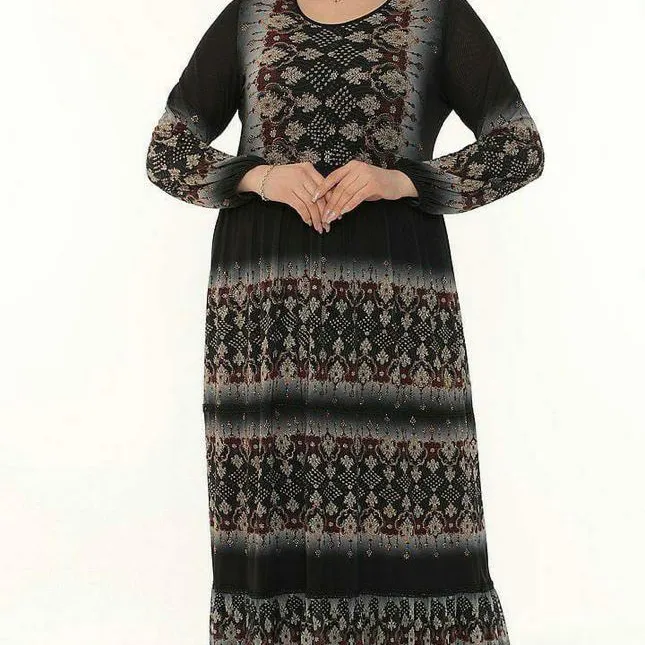 Best Verkopende Dubbele Laag Chiffon Bloemenprint Sari 'S Laatste Abaya Ontwerpen Abaya 2022 Islamitische Kleding Best Selling Moesson