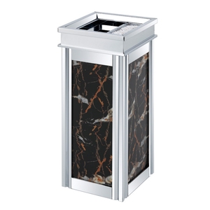 Metal çöp kutusu dikdörtgen kül tablası ile kare paslanmaz çelik çöp kovaları - Product Image 1