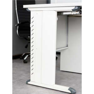 Escritorio de oficina de metal y silla, estación de trabajo de hierro, escritorio, muebles de oficina, mesa de ordenador simple, escritorio de oficina con estantería - Product Image 6