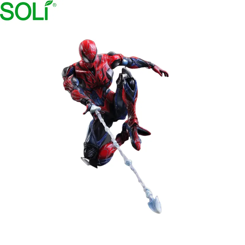 Resina pvc personalizado pu plástico brinquedo homem aranha ação figura oem pvc ação figura homem aranha figura oem fabricante