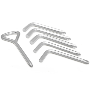 High Quality Mini Combination Tool L Type <strong>Two</strong>-way Allen <strong>Key</strong> Wrench with Phillips Head Screwdriver L Phillips <strong>Key</strong> 4mm 5mm 6mm - Product Image 4
