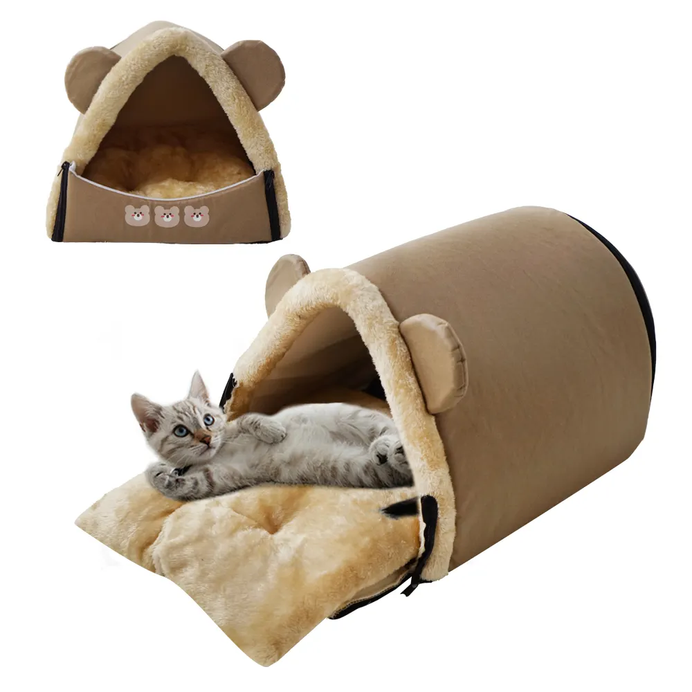 Wholesale Manufacturer Luxury Dog House Deep Sleep Pet Home Luxury Handmade Soft Pet Dog Sofa Bed