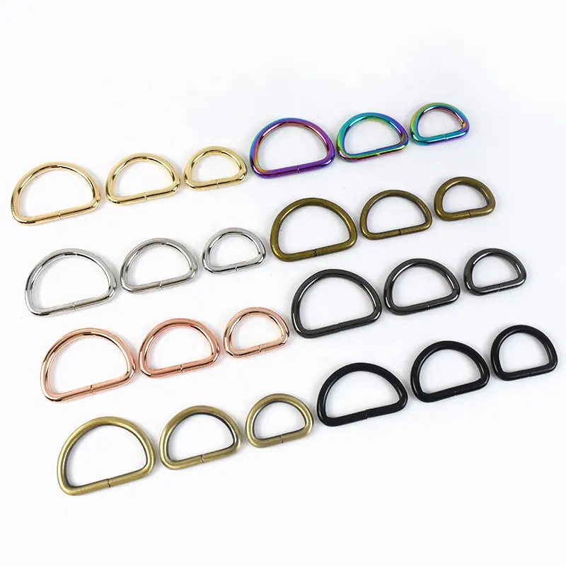 MeeTee F4-6 16/20/25/32/38/50mm High Quality Alloy Clasp Luggage Handbag Hardware Bag Parts   Accessories D Ring Buckle