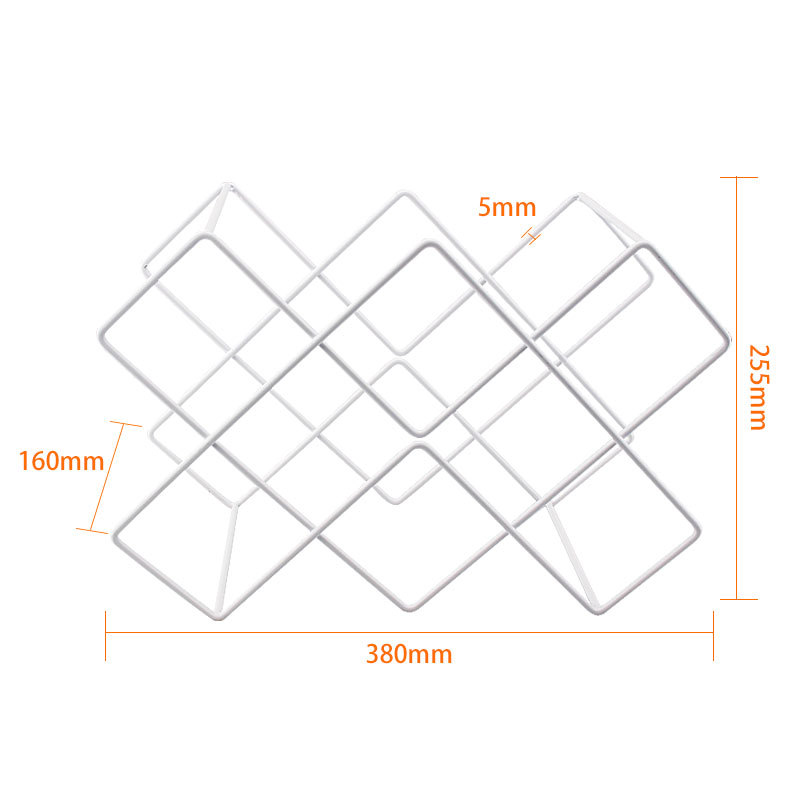 ชั้นวางไวน์สีขาว 8 ช่อง (ราคาเดียว)