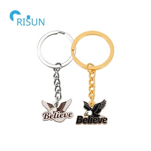 Manufacturer Customized Encourage Words <strong>Believe</strong> in Yourself Magic Positive Keychains Keyrings Custom <strong>Believe</strong> Keyring Keychain