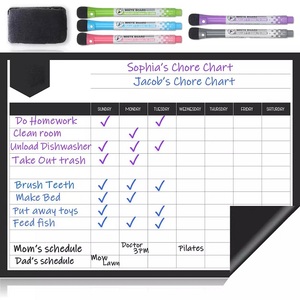Factory Magnetic Magnet Fridge Planner, <strong>Custom</strong> Printing Chore Chart, Magnetic Calendar Board <strong>Notepad</strong> Whiteboard for Fridge - Product Image 5
