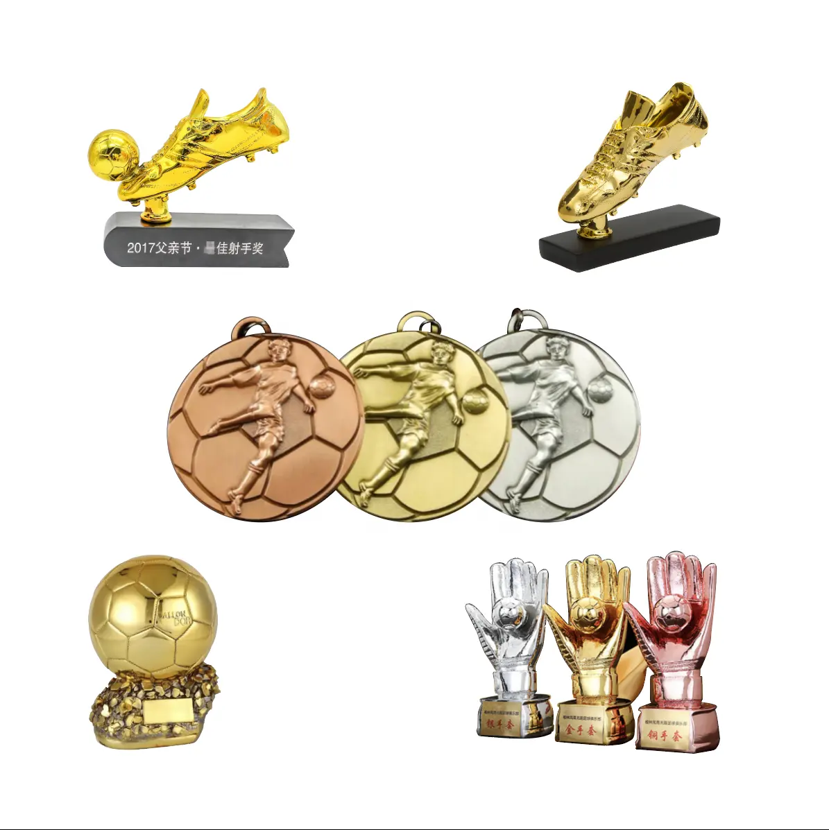 Medaillenfabrik individuelles metall günstige 3D-Fußball-Trophäe Schwimmen Sport Gold Fußball Taekwondo Laufen Sublimations-Medaille individuell