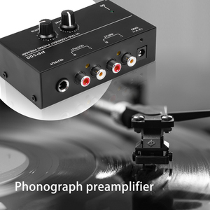 Stereo Mini Preamplifier <strong>RCA</strong> <strong>Input</strong> <strong>RCA</strong> <strong>Output</strong> for Vinyl Record Player Low Noise Independent Knob Control Operation MPAMP1 - Product Image 4
