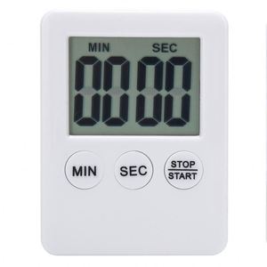 1 pz 9 colori Super sottile schermo digitale LCD Timer da cucina quadrato cottura conto alla rovescia sveglia magnete orologio - Product Image 4