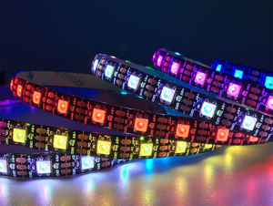 WS2812 USB 5V indirizzabile RGB LED Strip Light Dream Color programmabile Digital LED flessibile Pixel Lights per Arduino DIY