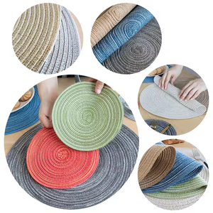 Individuales Para Comedor De Mesa Set De <strong>Table</strong> Rond <strong>Table</strong> Mat <strong>Placemat</strong> <strong>Round</strong> Woven <strong>Placemat</strong> Place Mat Wholesale for Dining <strong>Table</strong> - Product Image 4