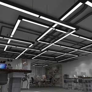 โคมไฟเพดานหลากสี2700K-6500K 1m 1.2m 1.5m 2M ที่กำหนดเองได้ LED แขวนแสงเชิงเส้นสำนักงานพร้อม CE อนุมัติ - Product Image 4
