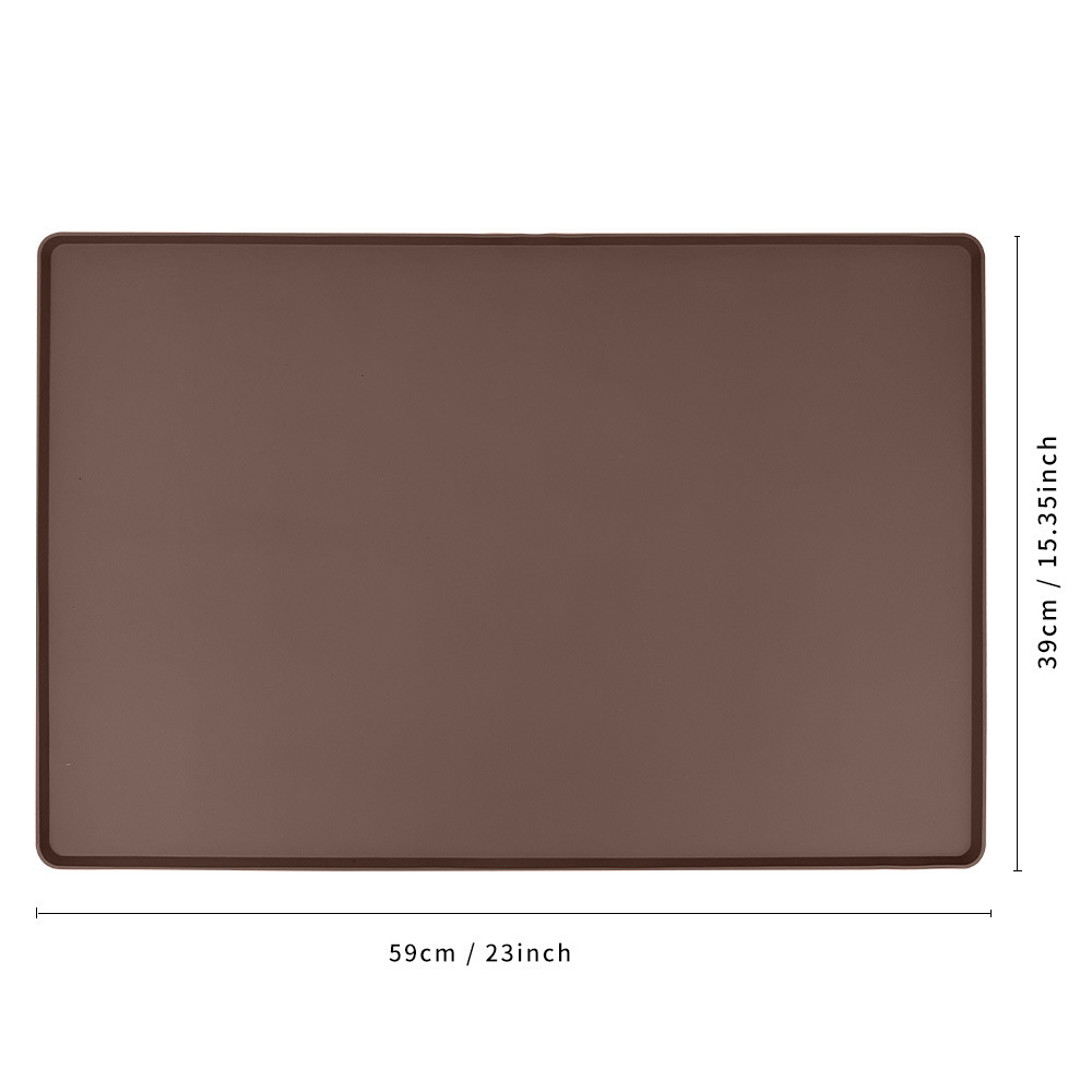 Brown coffee machine mat