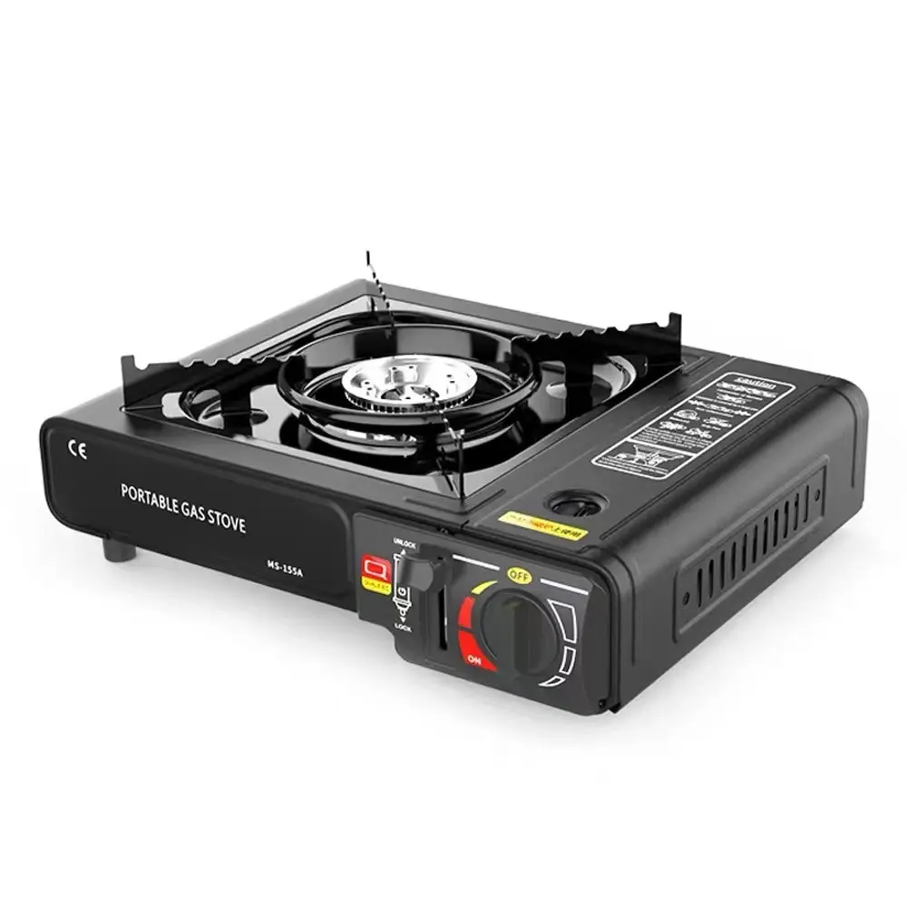 Outdoor BBQ Butane Portable Gas Cooker Stove Kitchen Cooking Accessories Cast Iron 1 Burner Camping Portable Gas Stove