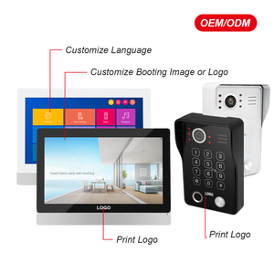 New Design 2wire Smart Home 9 Inch <strong>Analog</strong> Video Doorphone <strong>Intercom</strong> <strong>System</strong> With Voice Message Function