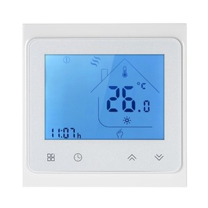 Termostato de calefacción de suelo eléctrico programable de 16A, controlador de temperatura, pantalla táctil LCD con retroiluminación, función de Control de voz - Product Image 1