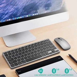 Ultra Mini 2.4G Slim Wireless <strong>Keyboard</strong> <strong>Mouse</strong> Set Rechargeable and Reasonably Priced for Office &amp; Home <strong>Use</strong> - Product Image 2
