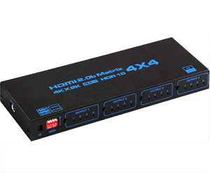 Unterstützt HDR HDCP 2.2 4K @ 60Hz HDMI 2.0 Matrix Switch 4 X4 mit EDID und Infrarot fernbedienung