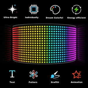 Consegna rapida MTB di fabbrica programmabile display flessibile smart bluetooth pannello a matrice a led schermo - Product Image 3