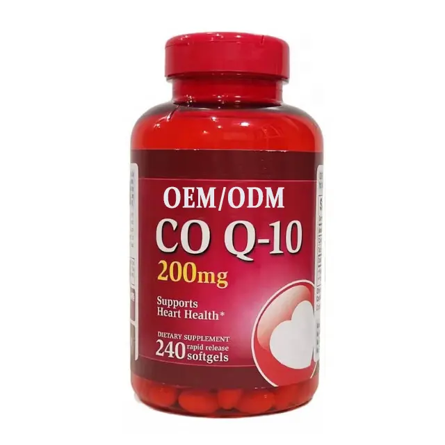Haccp-producto de grado alimenticio, coq 10, softgel coq, 10 cápsulas, Ubiquinol coenzima Q10