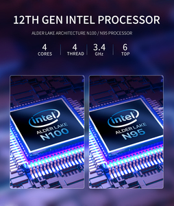 Intel Alder Lake N95 DDR4 16GB 512 GB SSD Mini Computer N95 Wifi 5.0 BT4.2 Mini PC portatile per Windows 11/Linux