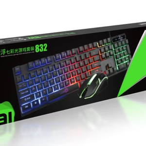 LDK ai 832-teclado y ratón para ordenador de escritorio, Combo mecánico de 104 teclas para iPad, tableta Android, Notebook - Product Image 1