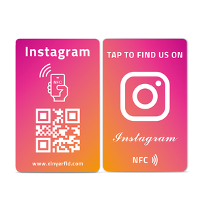 RFID NFC Business Review Link Código QR NTAG213 Tarjeta NFC de negocios en blanco para Tiktok Youtube - Product Image 2