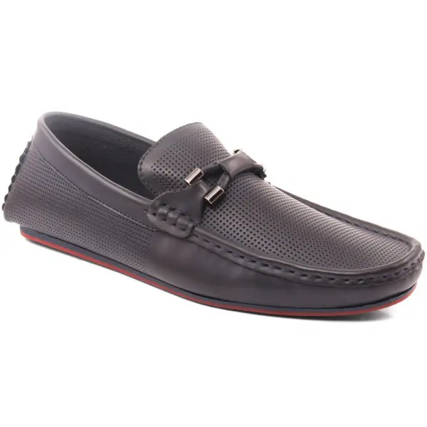 가장 인기있는 블랙 컬러 클래식 디자인 남성 가죽 신발 슬립 간단한 남성 로퍼 신발