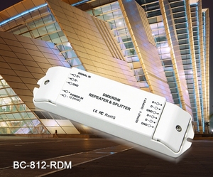 DMX512 signal amplifier BC-812 <strong>LED</strong> signal amplifier <strong>DMX</strong> splitter - Product Image 3
