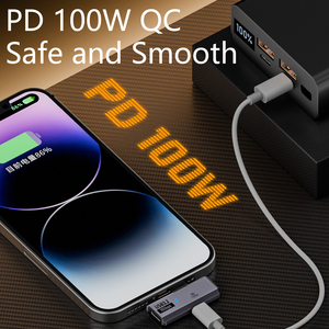 USB C OTG适配器2合1 PD快速充电转换器USB 3.2 10Gbps耳机手机C至C型适配器 - Product Image 2
