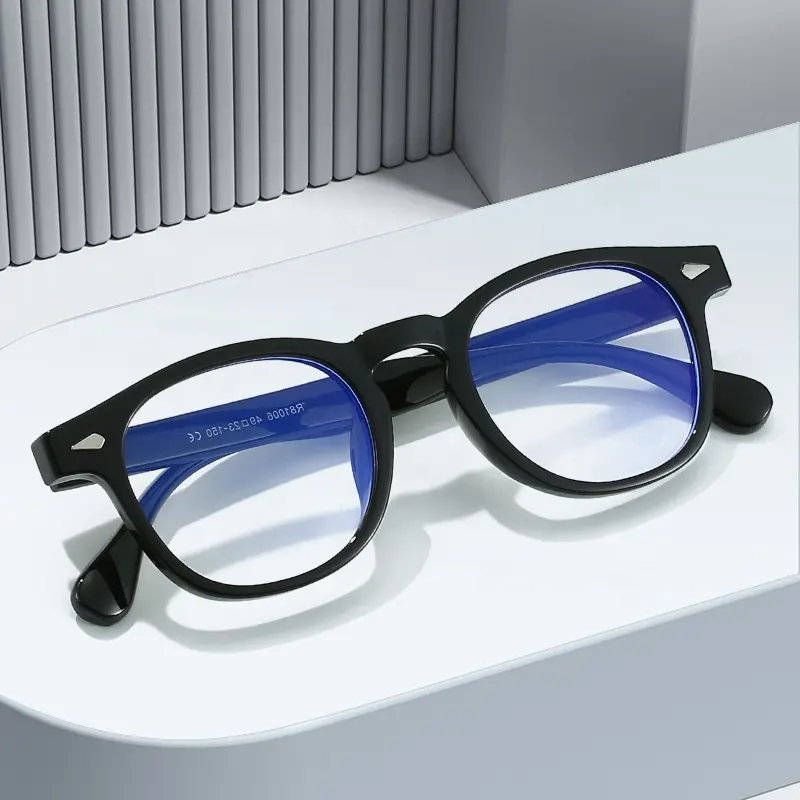 Neuankömmling klassische Retro benutzer definierte Logo TR90 Brillen fassungen Rahmen optische Brille für Männer