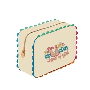 Kadınlar ile makyaj tuvalet için fabrika satış özel Logo kozmetik makyaj çantası - Product Image 5